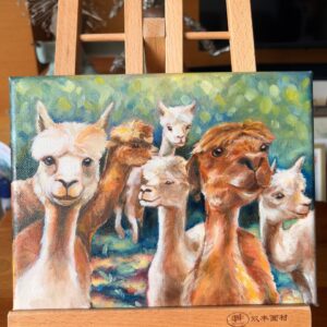 Quirky Alpacas Print