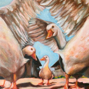 Duck Fight Print