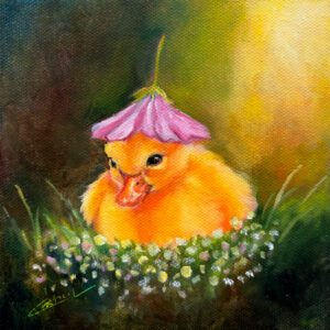 Duck Under Flower Print