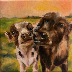 Orange Sunset Cows, 2026