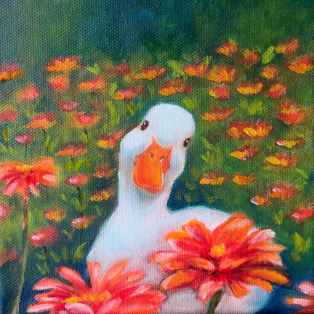 zSOLD: Duck in an Orange Flower Field, 2026