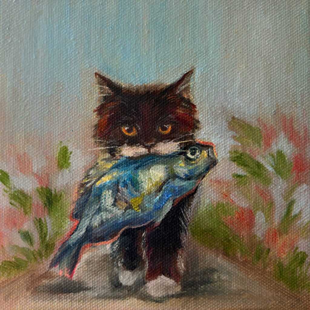 Cat with Fish2, 2026